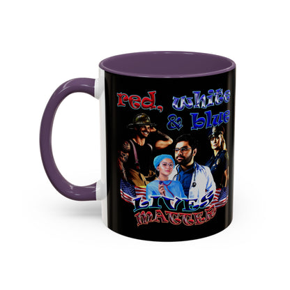 rw&b lives matter - Accent Mug (black)