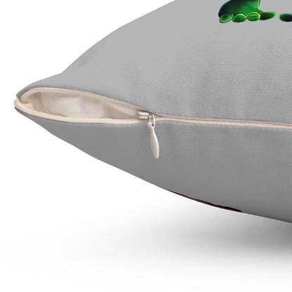 I don't care that your grey - Spun Polyester Square Pillow - (light grey)