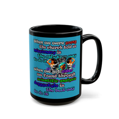 doggystyle - Black Mug (turquoise)
