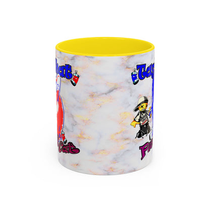 tag that - Accent Mug (white marble)