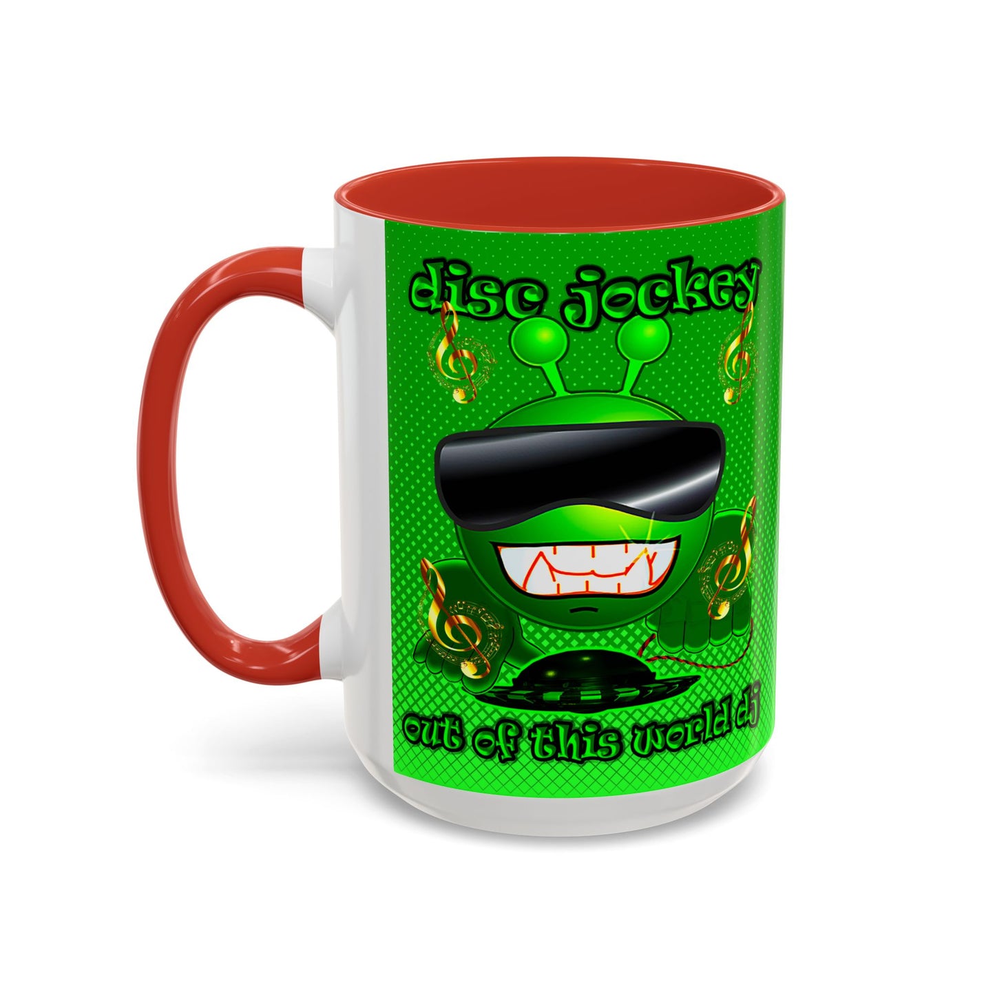 disc jockey - Accent Mug (logo green)