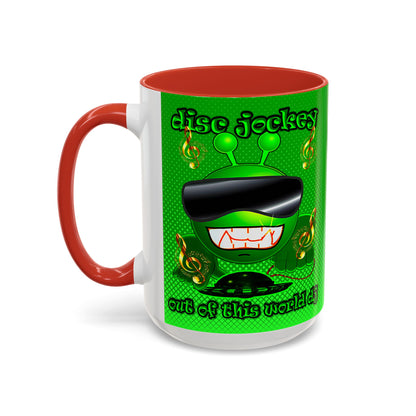 disc jockey - Accent Mug (logo green)