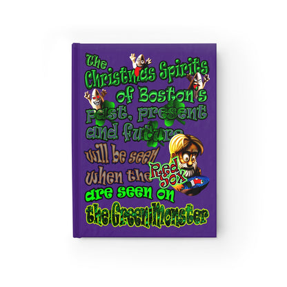 christmas spirits of boston - journal-lined (purple)