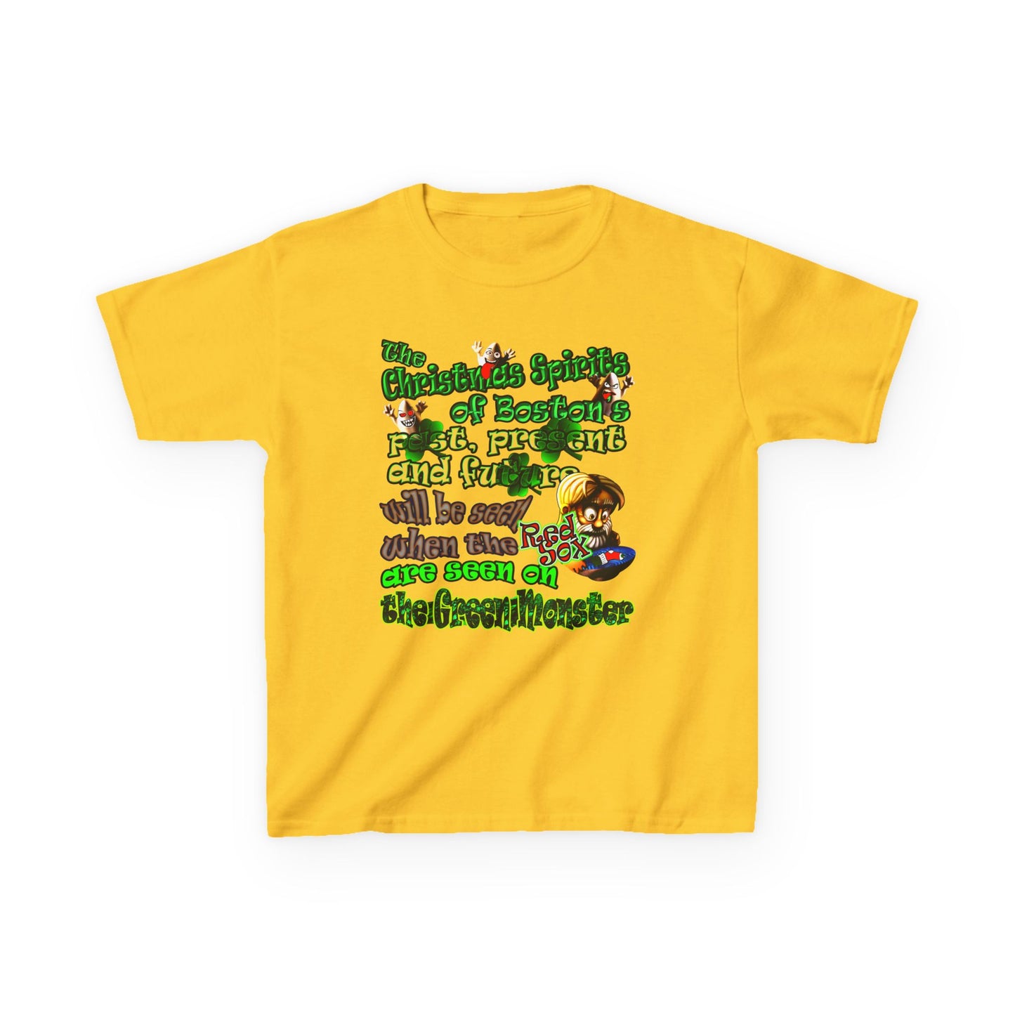 christmas spirits of boston - Kids Heavy Cotton™ Tee