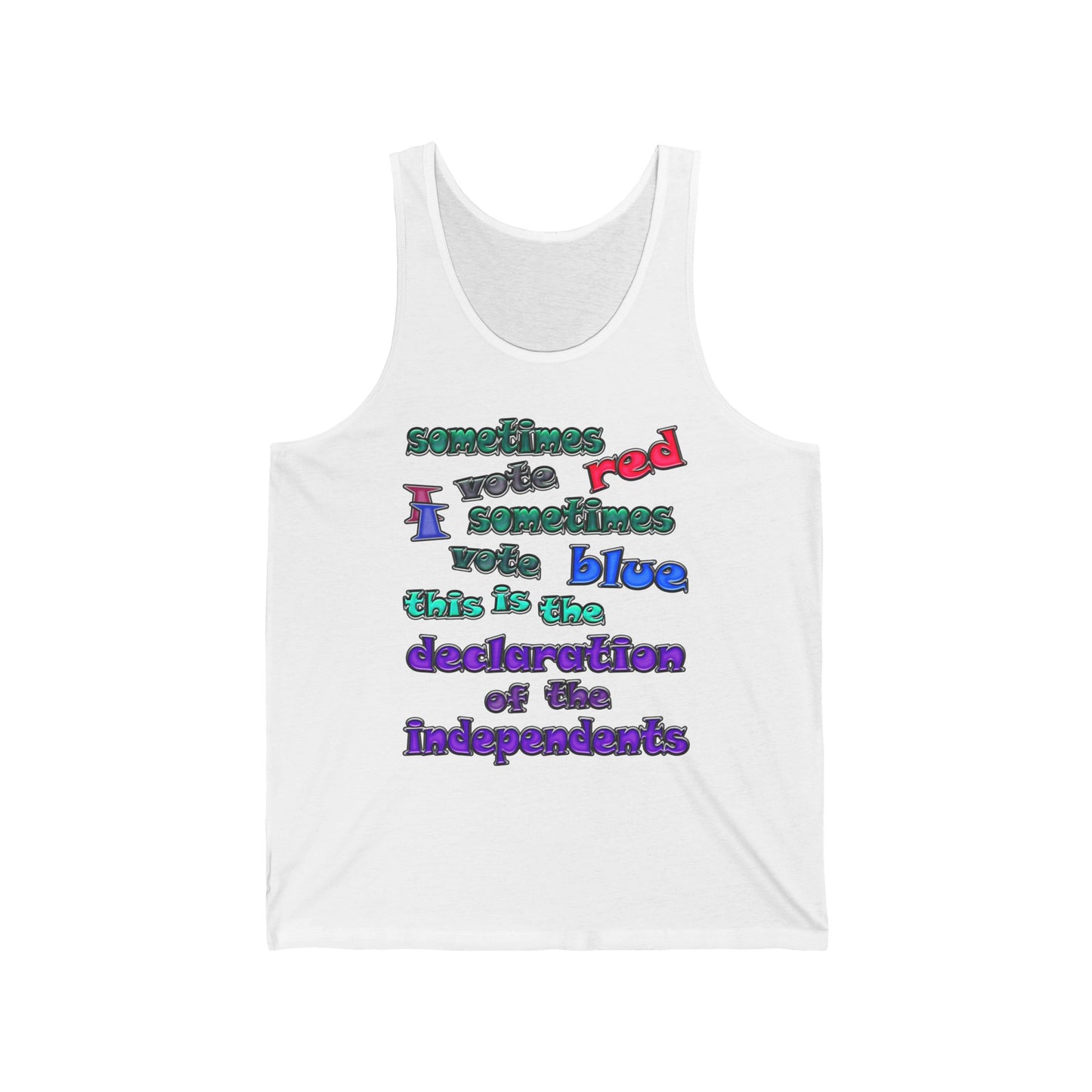 declaration of the independents - Unisex Jersey Tank
