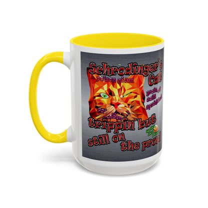 schrodinger's cat - Accent Mug (brushed nickel)