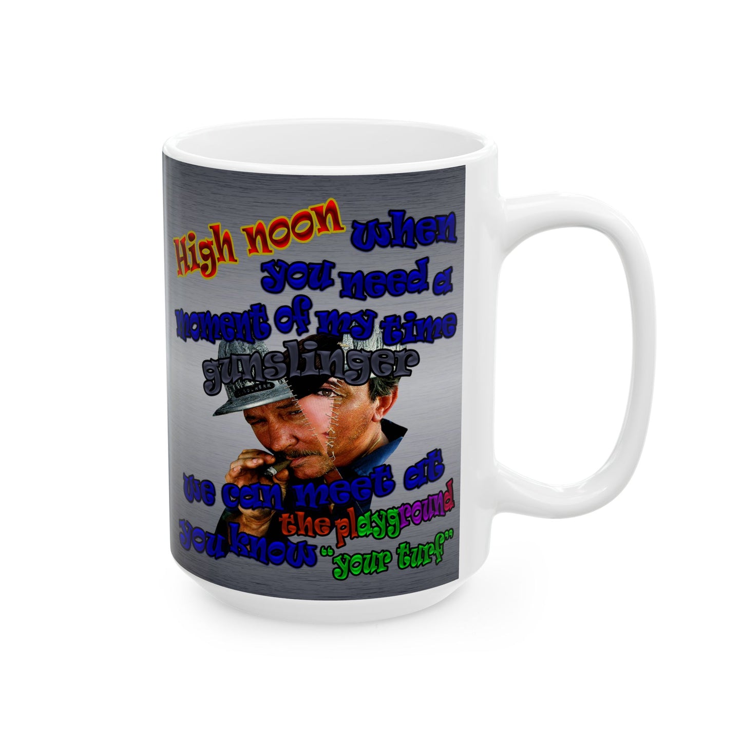 high noon - White Mug (brushed nickel)