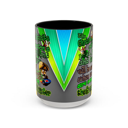 christmas spirits of boston - Accent Mug (rainbow split)