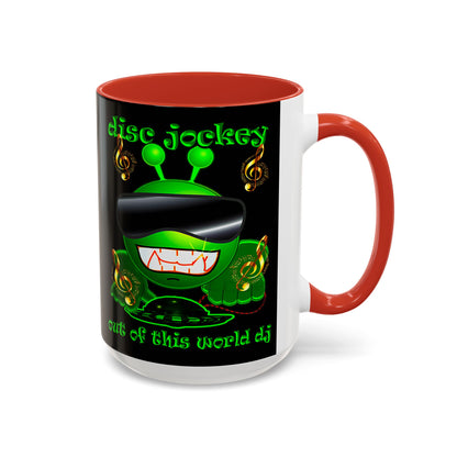 disc jockey - Accent Mug (black)