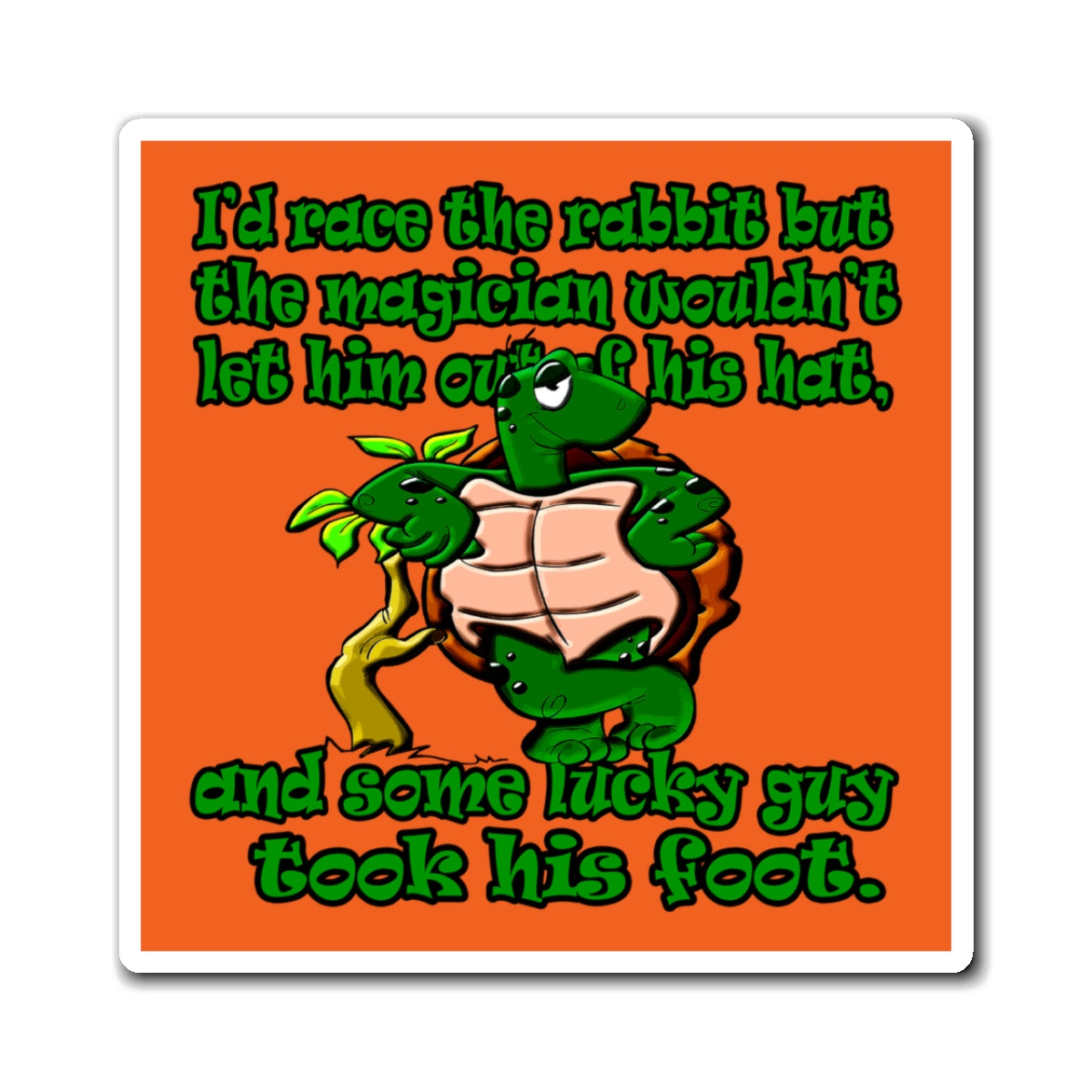 turtle race - Magnets - (orange)