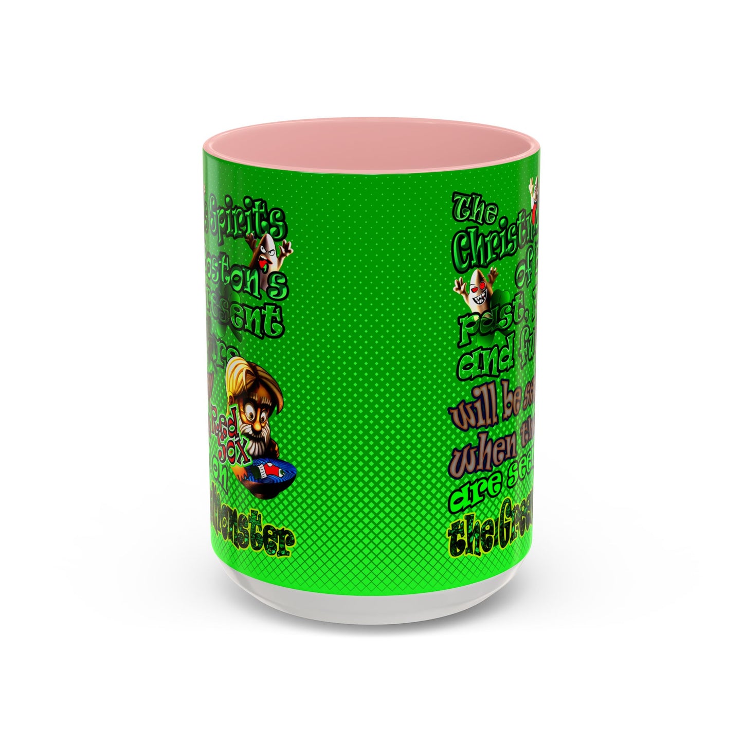 christmas spirits of boston - Accent Mug (logo green)