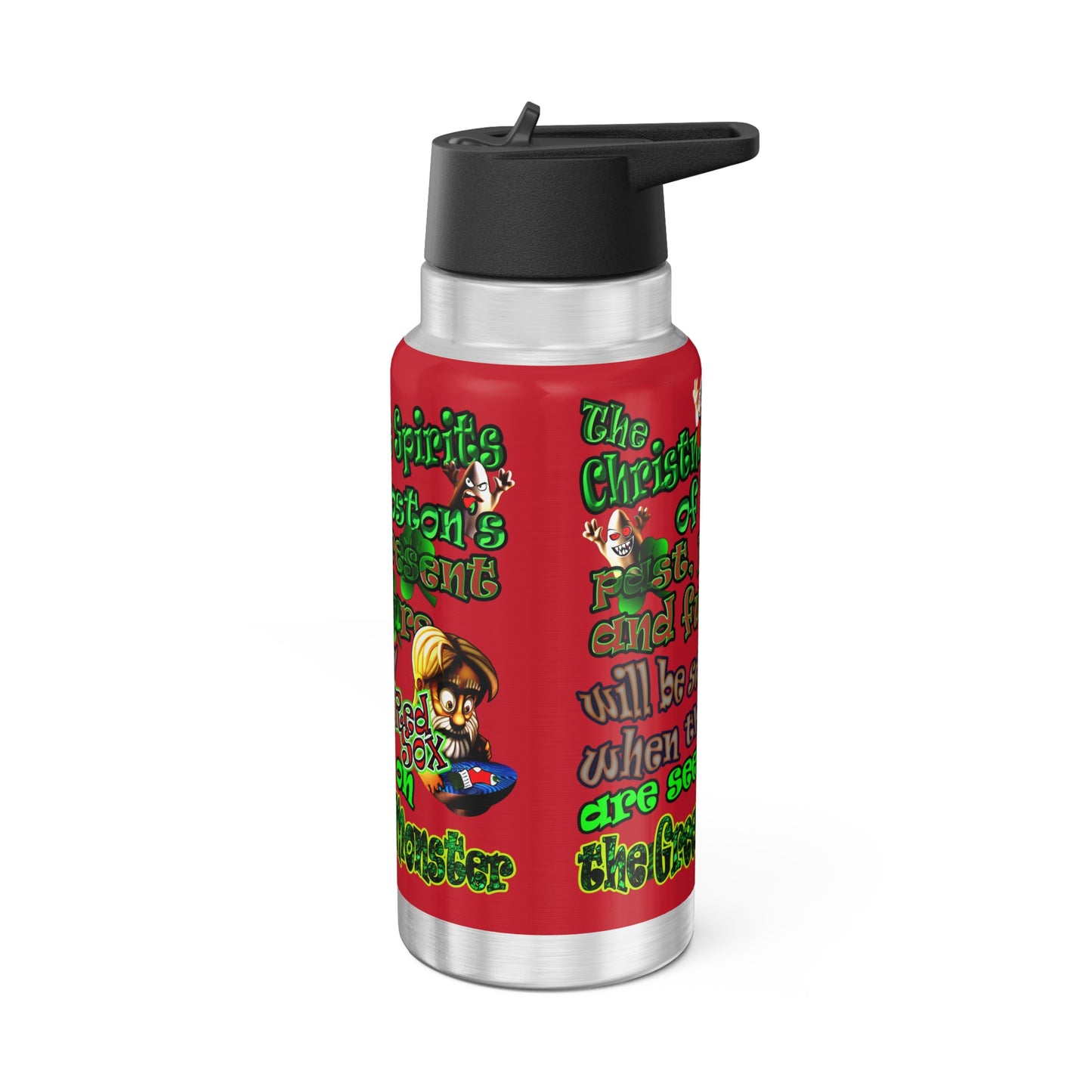 christmas spirits of boston - Gator Tumbler, 32oz (dark red)