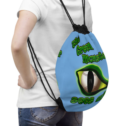 green monster - Drawstring Bag (light blue)