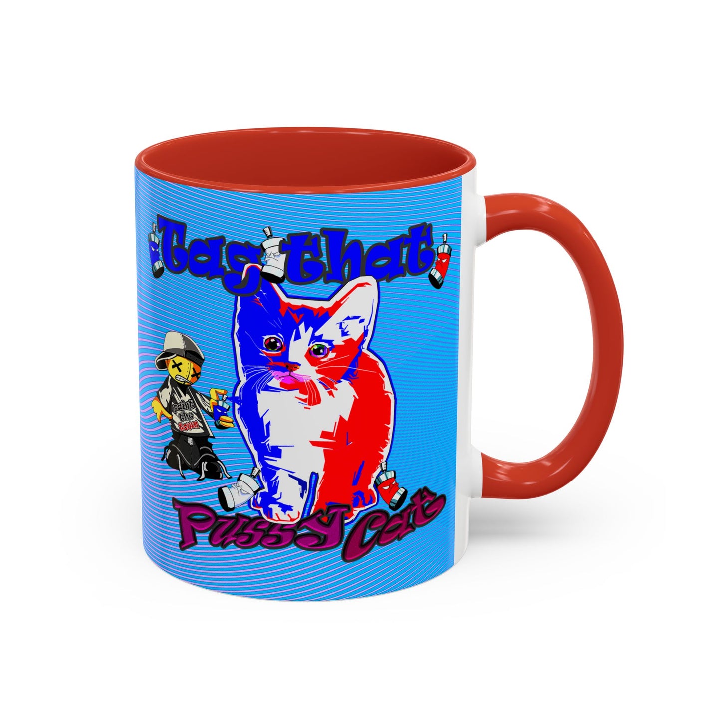 tag that - Accent Mug (light blue-purple wave)