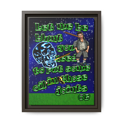 og - framed canvas art ('snoops' background)