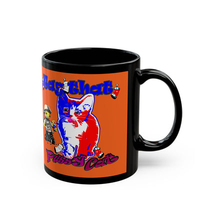 tag that - Black Mug (orange)