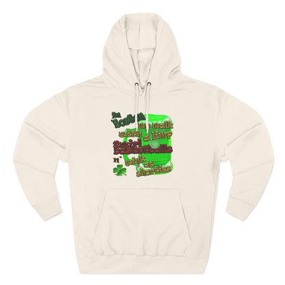 celtics logo - Three-Panel Fleece Hoodie