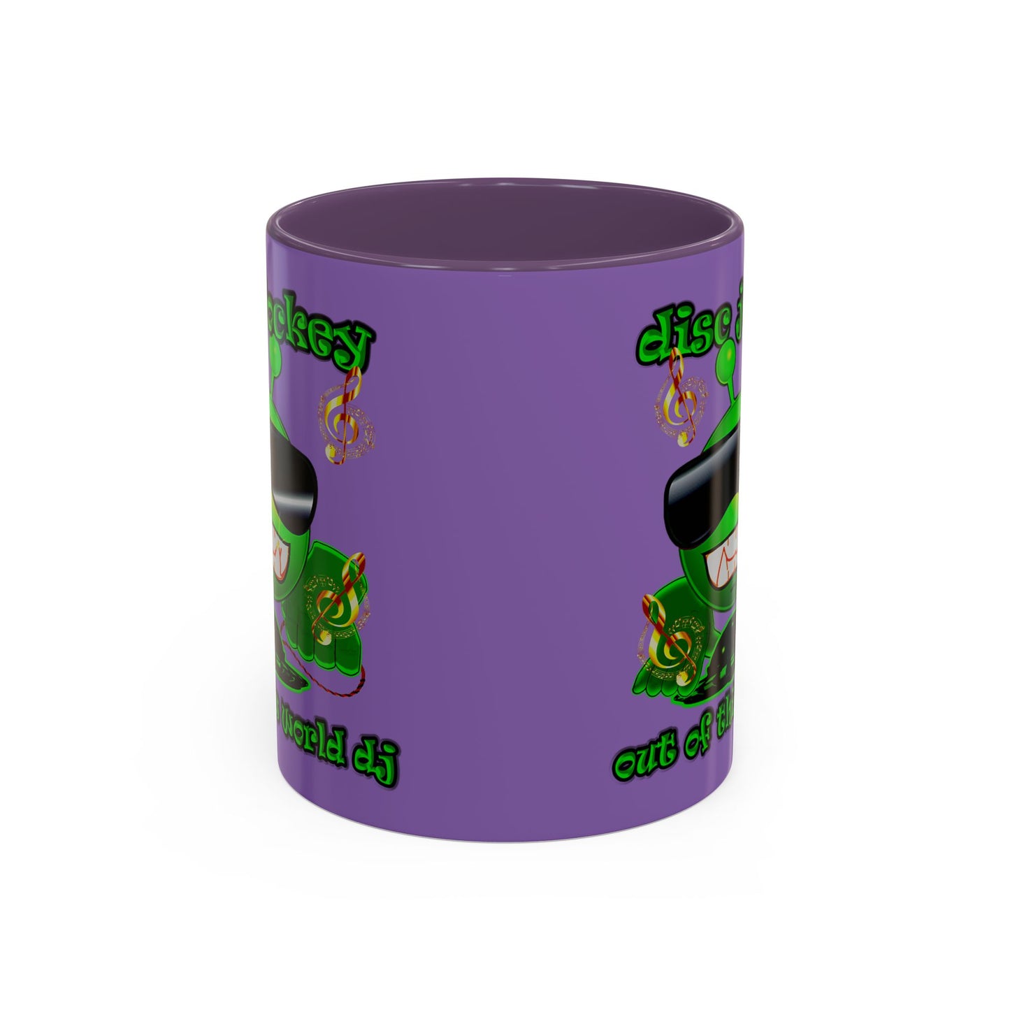 disc jockey - Accent Mug (light purple)
