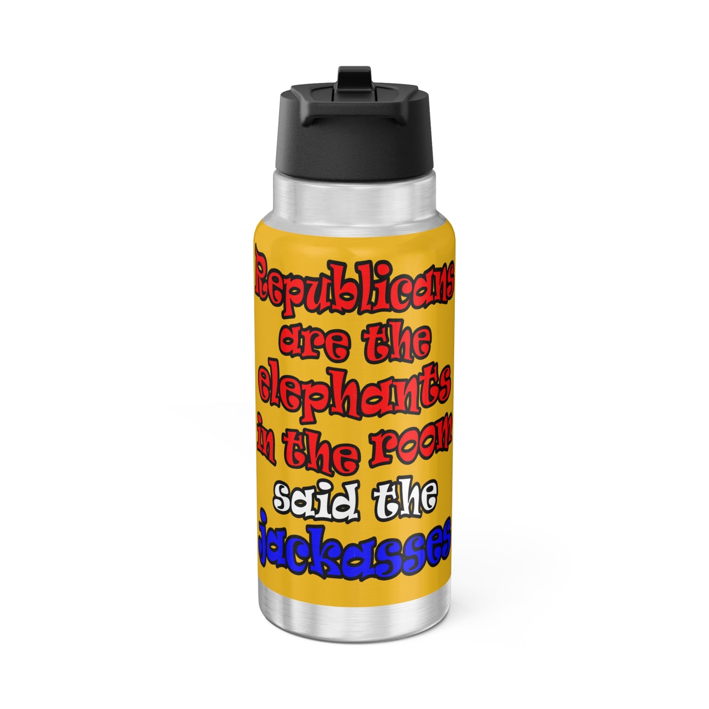 donkeys and elephants - Gator Tumbler, 32oz (yellow)