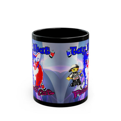 tag that - Black Mug (grey-pink wave)