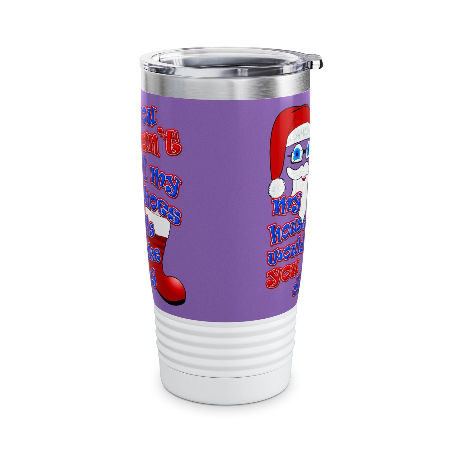santa's shoes - Ringneck Tumbler, 20oz (light purple)