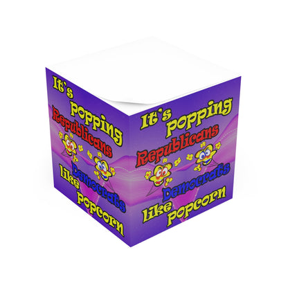 popping like popcorn - note cube (purple-pink wave)