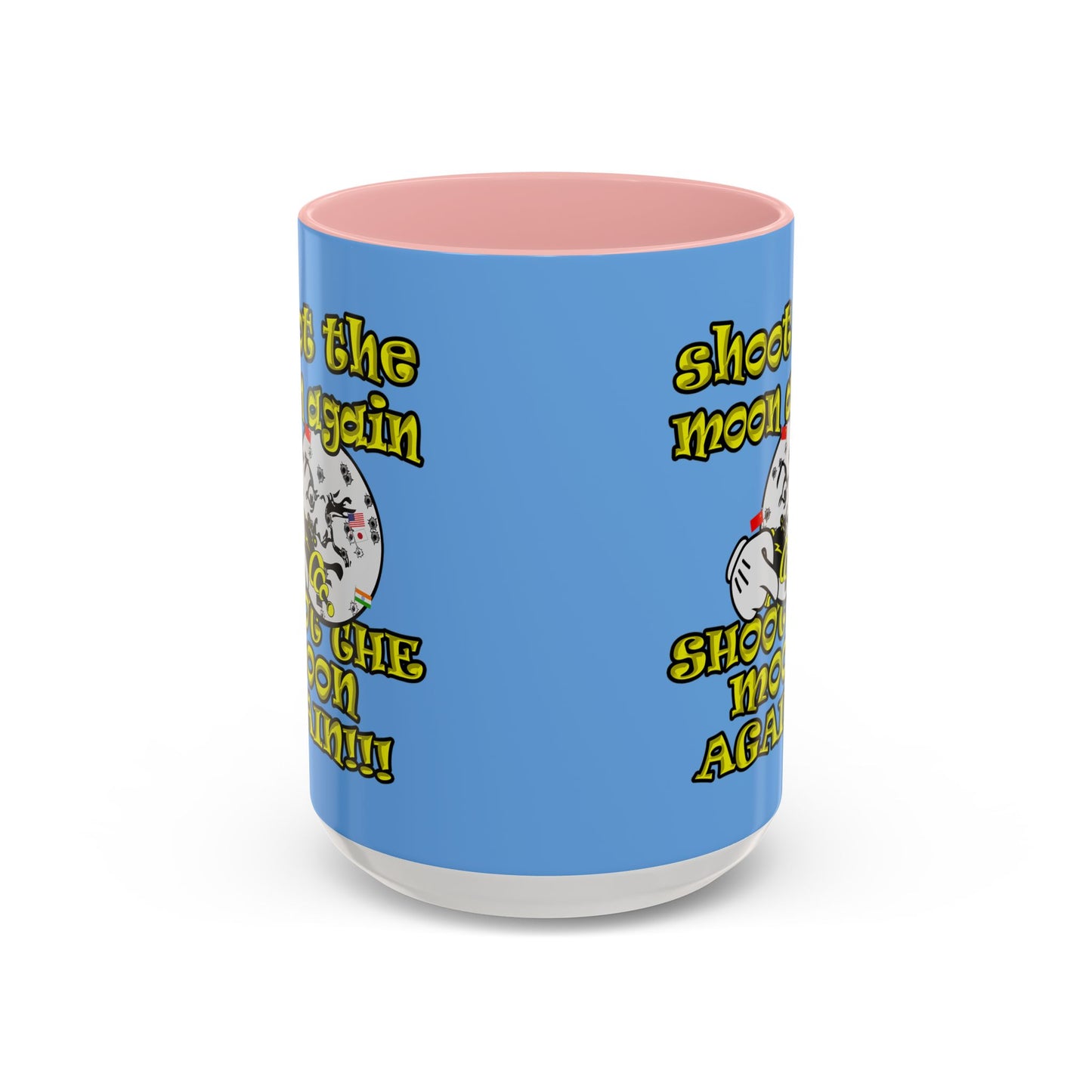 shoot the moon again - Accent Mug (light blue)