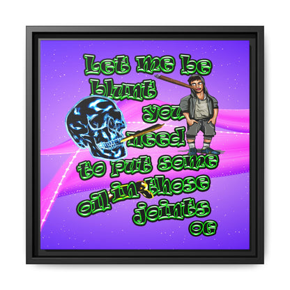 og - framed canvas art (purple-pink wave)