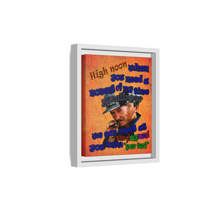 high noon - framed canvas art (burnt orange)