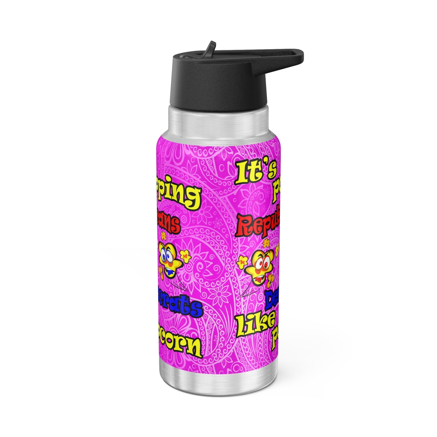 popping like popcorn - Gator Tumbler, 32oz  (pink swirl)