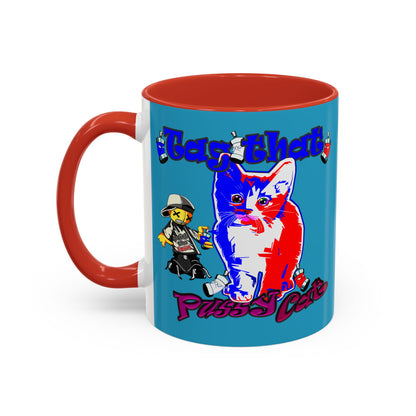 tag that - Accent Mug (turquoise)