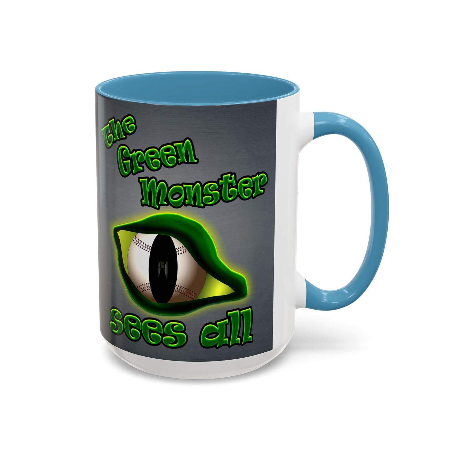 green monster - Accent Mug (grey-light grey)