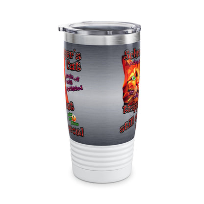 schrodinger's cat - Ringneck Tumbler, 20oz (brushed nickel)