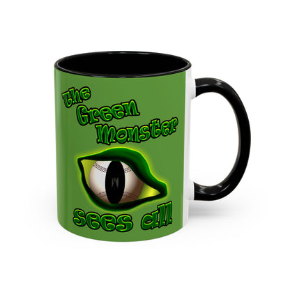 green monster - Accent Mug (green)