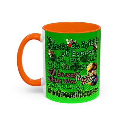 christmas spirits of boston - Accent Mug (logo green)