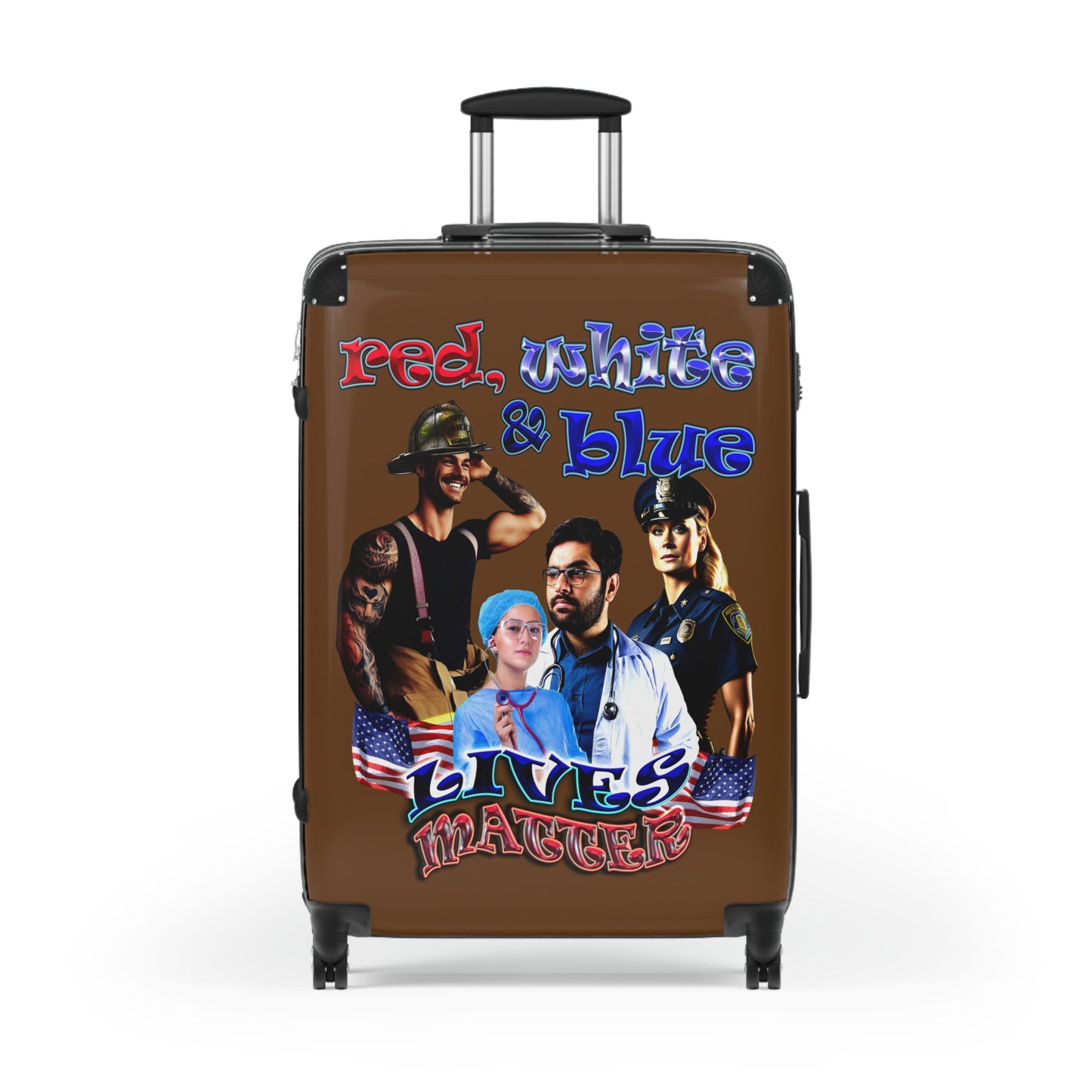 rw&b lives matter - Suitcase (brown)