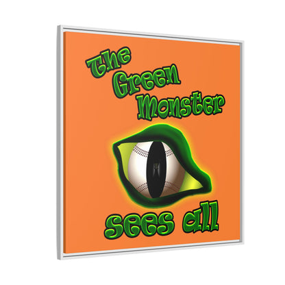 green monster - framed canvas art (crusta)