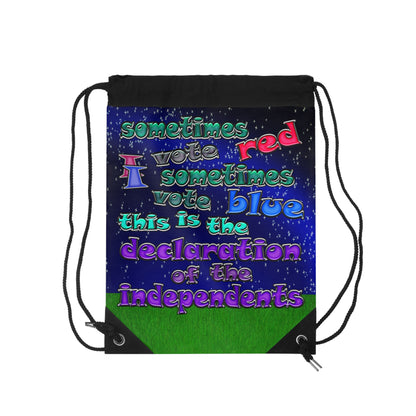 declaration of the independents - Drawstring Bag ('snoops' background)