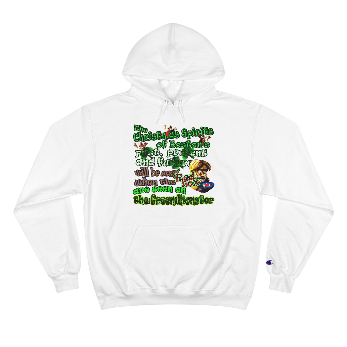 christmas spirits of boston - Champion Hoodie