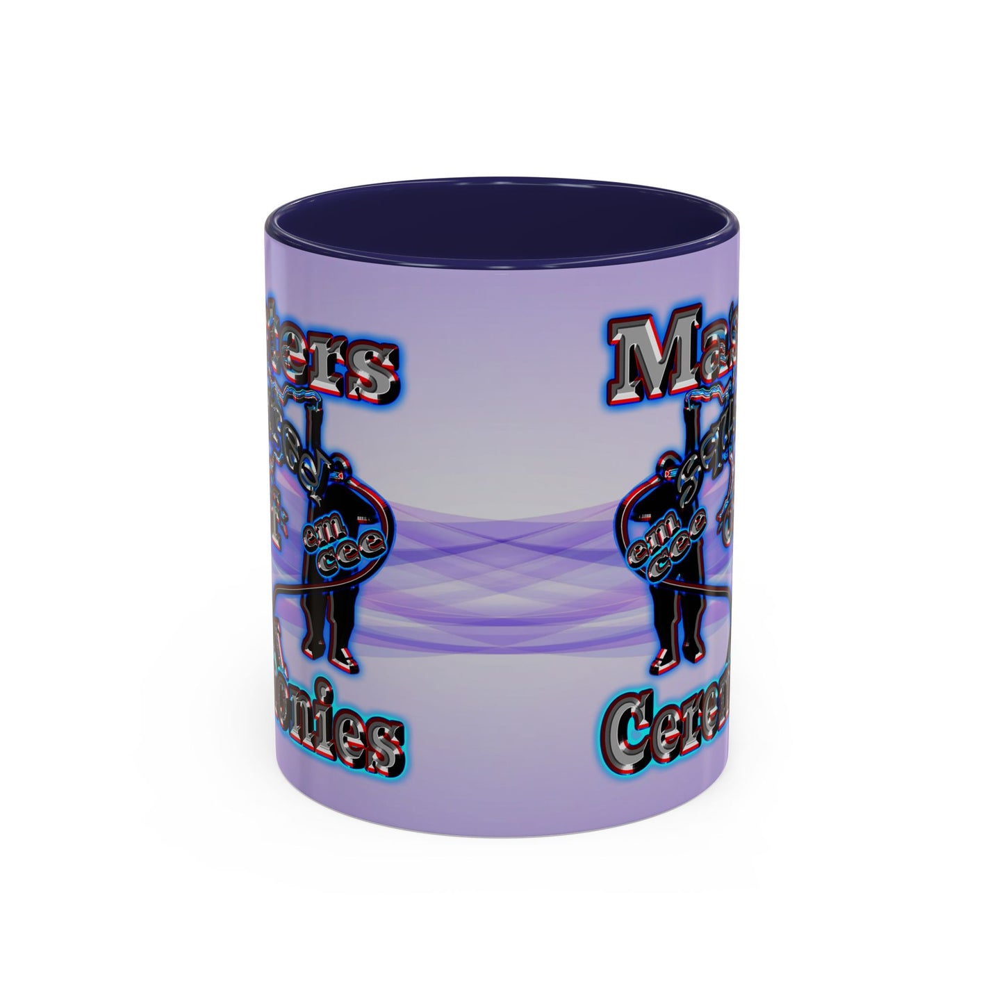 em cee squared - Accent Mug (light blue-pink wave)