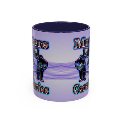 em cee squared - Accent Mug (light blue-pink wave)