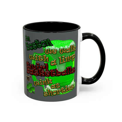 celtics logo - Accent Mug (dark grey)