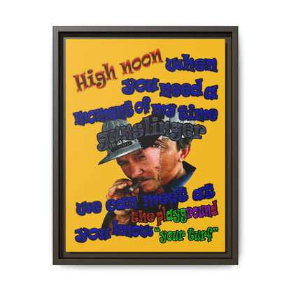 high noon - framed canvas art (yellow)