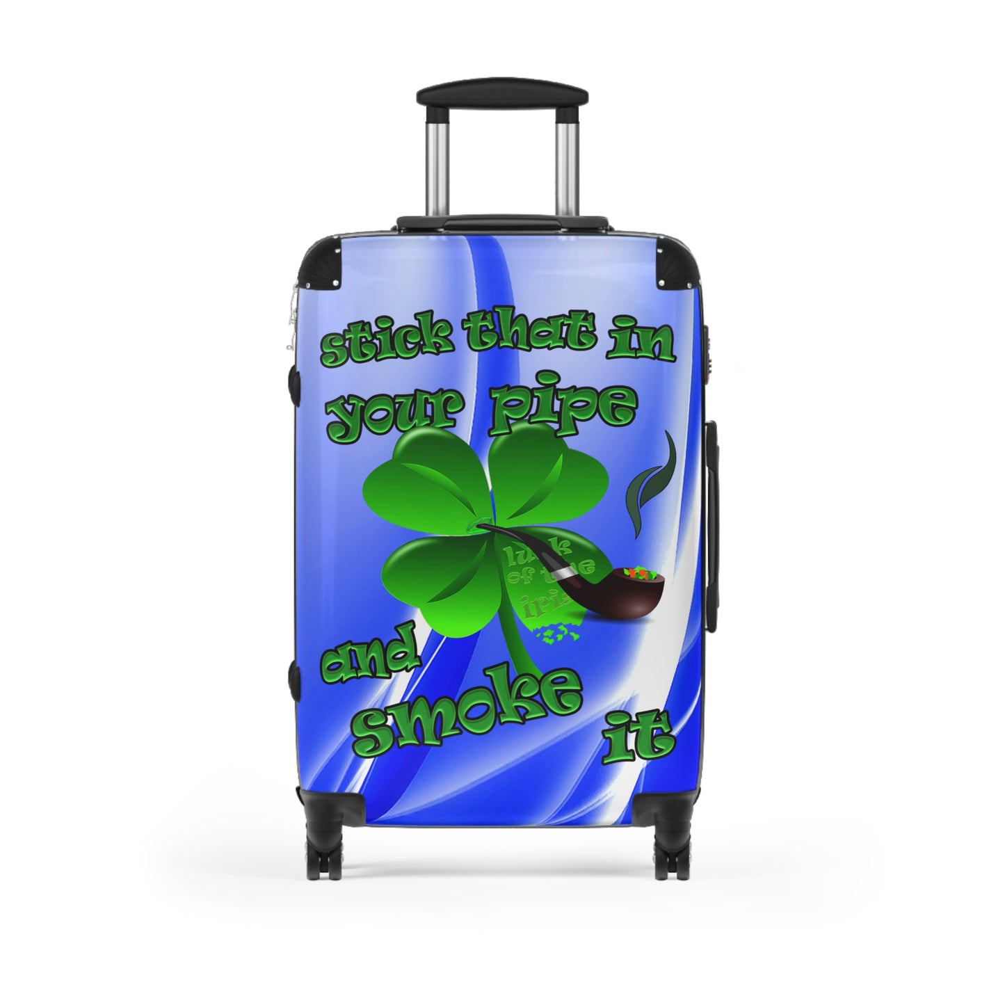 stick that in your pipe and smoke it - Suitcase (blue-white wave)