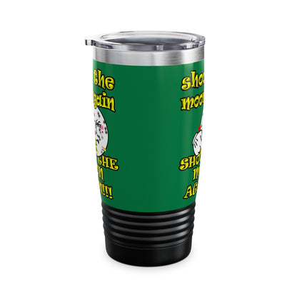 shoot the moon again - Ringneck Tumbler, 20oz (dark green)