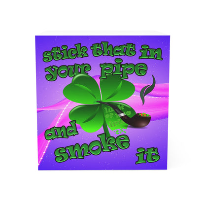 stick that in your pipe and smoke it - note cube (purple-pink wave)