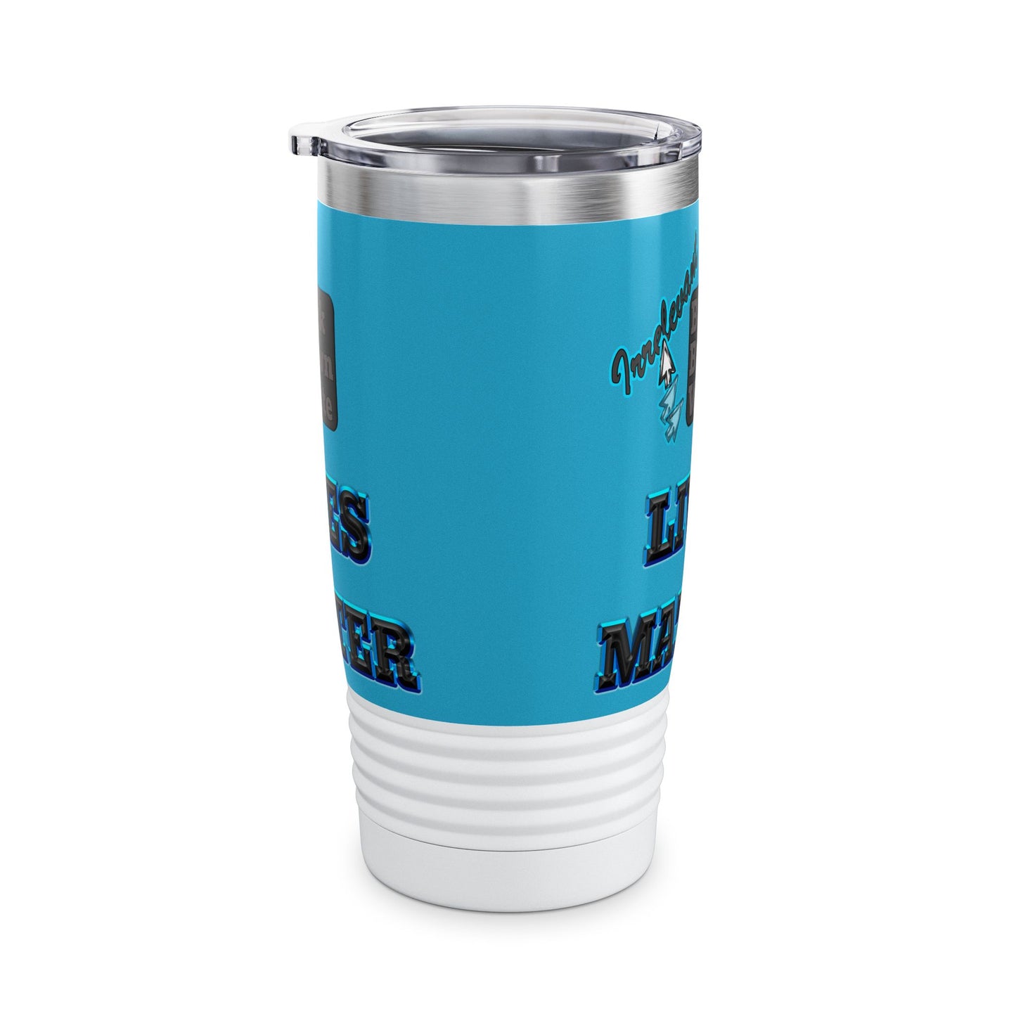 irrelevant - Ringneck Tumbler, 20oz (turquoise)