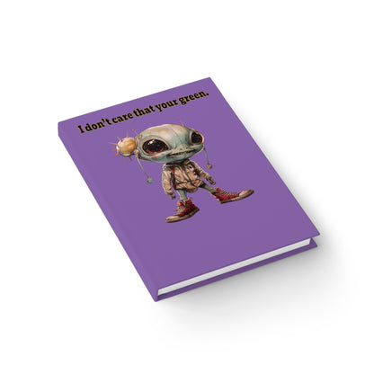 I don't care that your green - journal-blank (light purple)