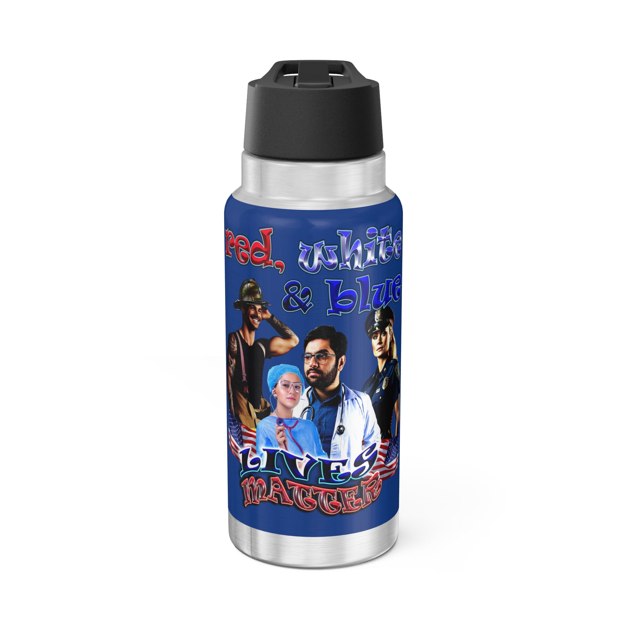 rw&b lives matter - Gator Tumbler, 32oz (dark blue)