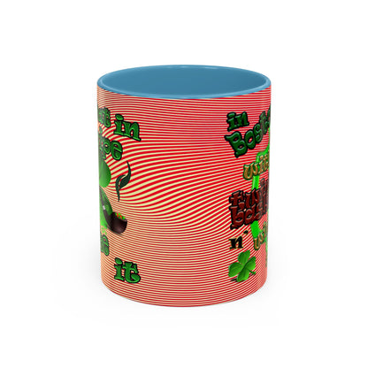 celtics logo - Accent Mug (yellow-orange wave)
